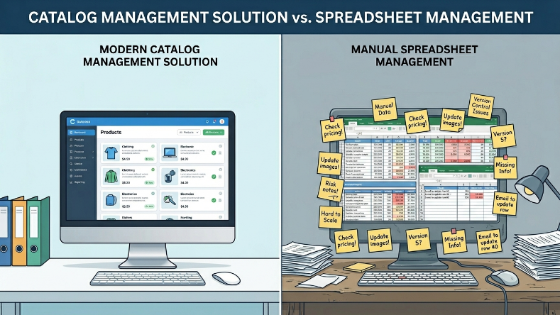 Catalog management solution vs spreadsheet management