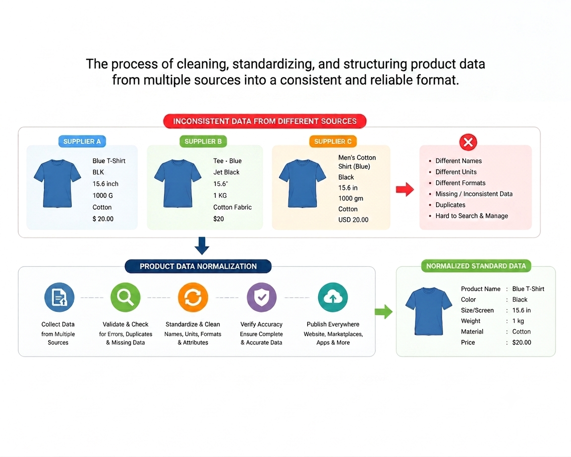 Product data normalization